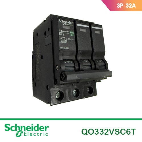 ลูกเบรกเกอร์ 3 สาย 32A Schneider (Square D)