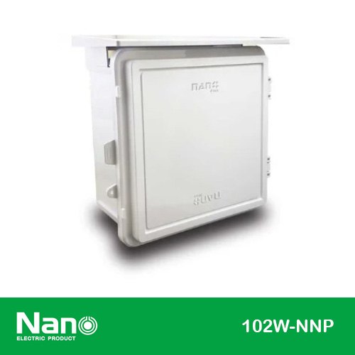 ตู้กันน้ำพลาสติกมีหลังคา ฝาทึบ รุ่น PLUS 102W-NNP NANO