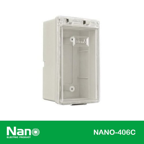 บล็อคกันน้ำ(ฝาใส) (406) NANO